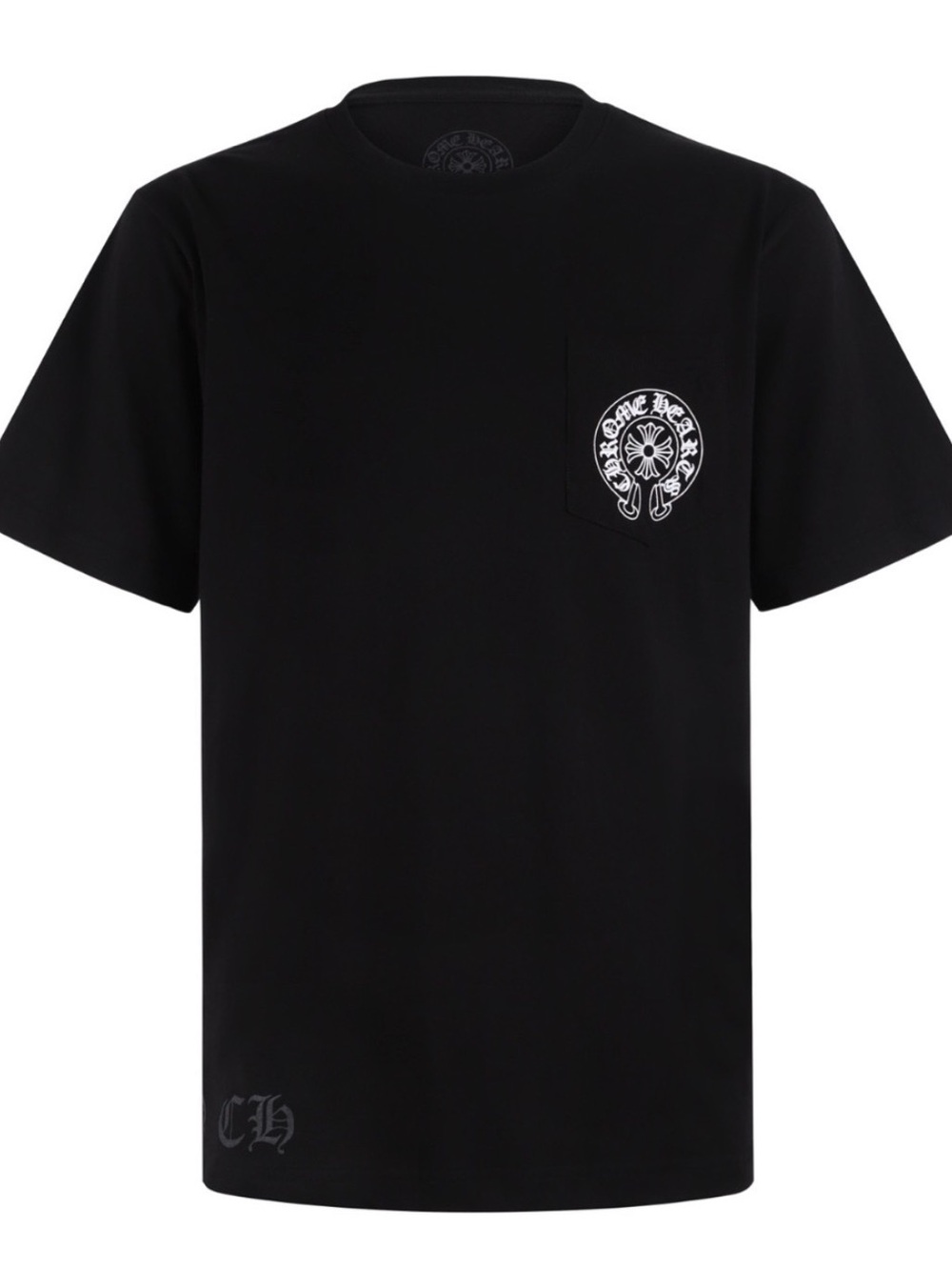 Chrome Hearts Black Short-Sleeve Pocket Logo Tee